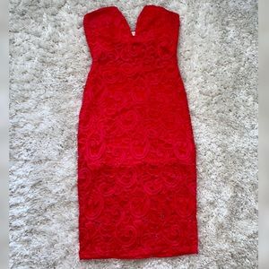 Pink Night Out Lace Dress